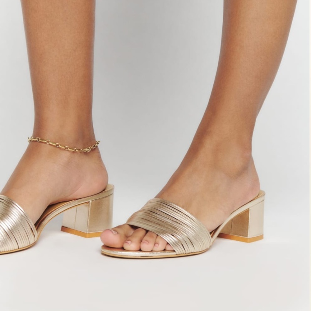 NWT Reformation Sedonia Mignon Block Heeled Sandal | Women’s Size 11